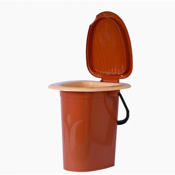 Ведро-туалет 16л 37,5*32,5*39см пластик терракот (10)