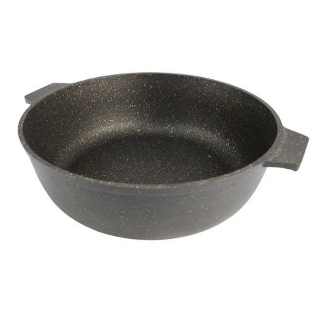 Жаровня 5л алюминий АП Granit Perfection black gold без крышки (10/5)