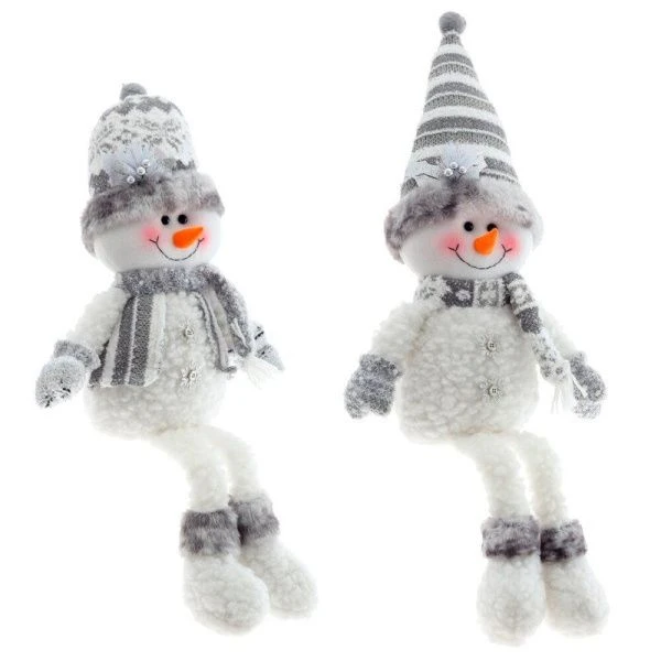 Игрушка мягкая Снеговик L30 W14 H74см 2в.