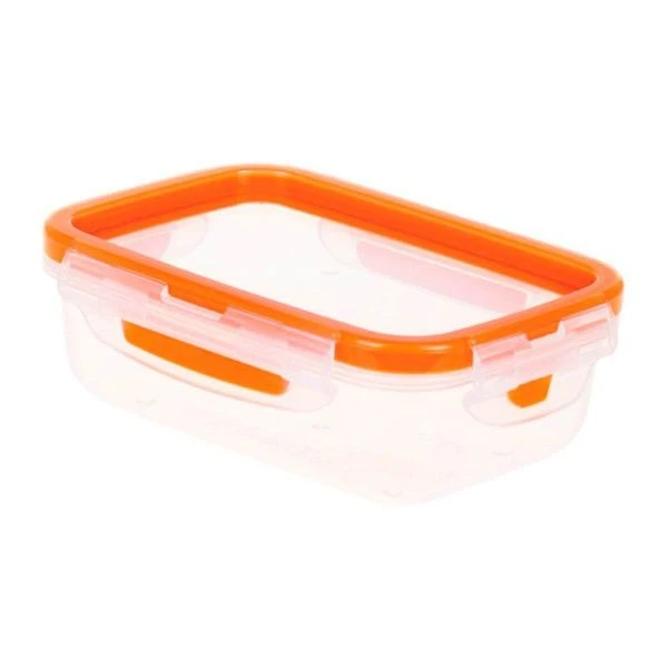 Контейнер пищевой 400мл пластик РИЧ герметичный оранжевый (18)