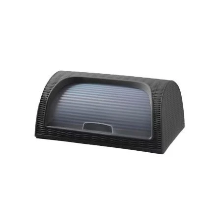 Хлебница настольная 430*270*190мм пластик ЭЛЕГАНС графитовый (6)