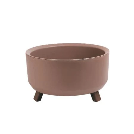 Кашпо 700мл 9*15см пластик ГРАЦИЯ прайм мокачино (12)