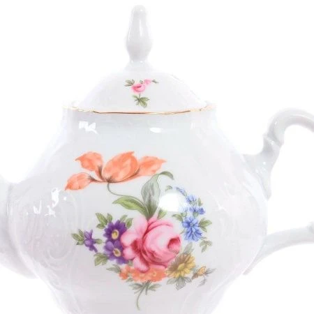 Чайник заварочный 1200мл фарфор БЕРНАДОТТ Полевой цветок (1) ВЫВОД