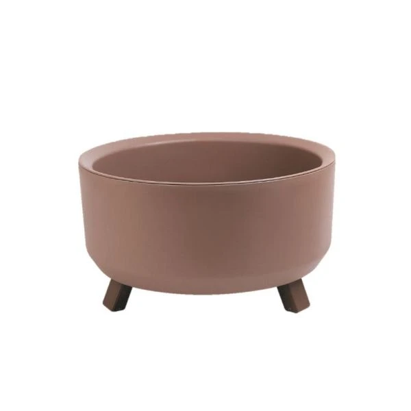 Кашпо 700мл 9*15см пластик ГРАЦИЯ прайм мокачино (12)