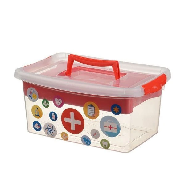 Контейнер для хранения 4л 29*19*13см пластик АПТЕЧКА Красный (11) Контейнер для хранения 4л 29*19*13см пластик АПТЕЧКА Красный (11)