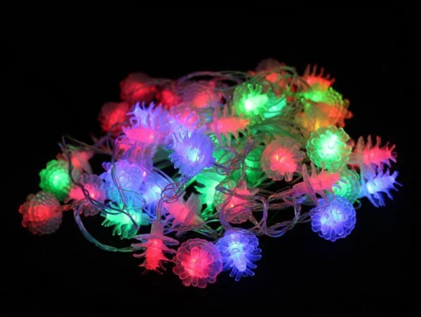 Гирлянда электрическая Шишки малые 10м 100 диодов JC-819 (50)