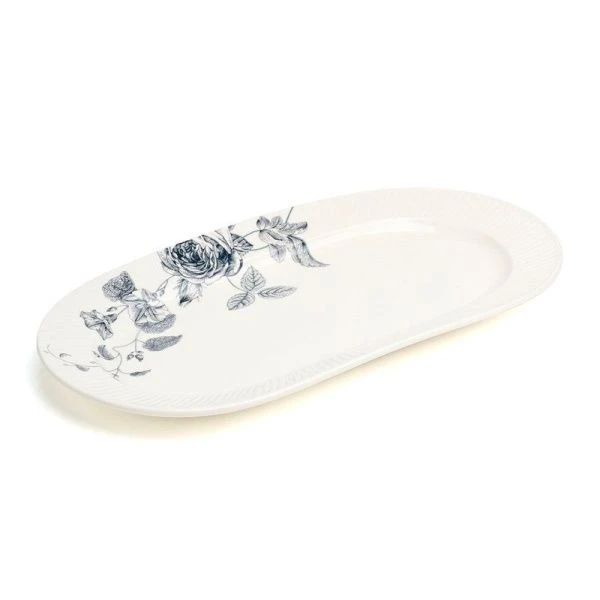 Блюдо 35,5*19*2,5см фарфор Blue Garden овальное (12)
