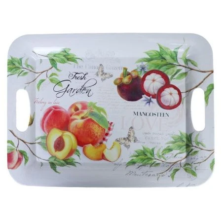 Поднос 37*28см пластик прямоугольный с ручками 3835 (60) Поднос 37*28см пластик прямоугольный с ручками 3835 (60)