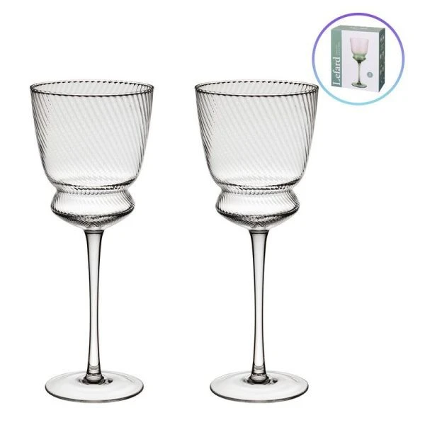 Бокалы для вина набор 2шт 380мл стекло Twist & Shine (10)