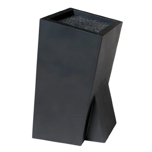 Подставка для ножей квадрат лапша, черная