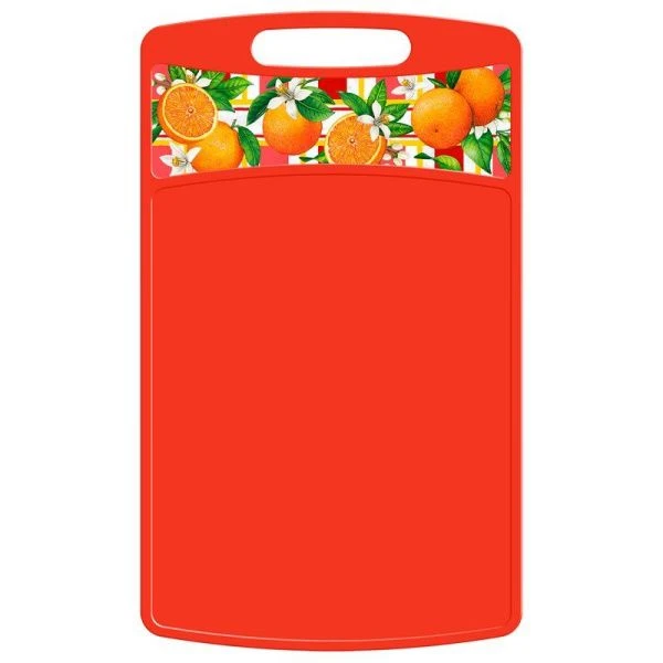 Доска разделочная 335*220*4мм пластик Bergamo СИЛИЦИЯ красный (20) 223135606/04