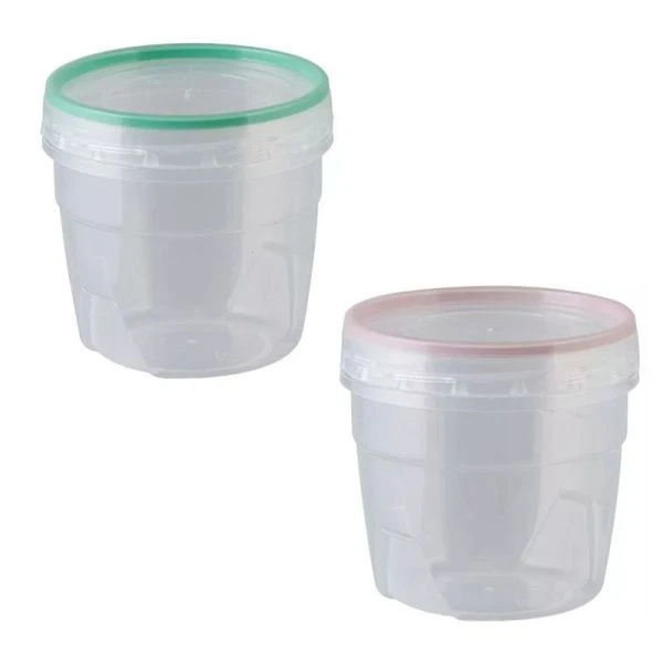Контейнер пищевой 500мл 100*100*100мм пластик ПРЕМИУМ с завинчивающейся крышкой (22)