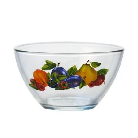 Салатник 250мл стекло Гладкий 07с1322ДЗ ФРУКТОВАЯ ФИЕРИЯ 2 (36)