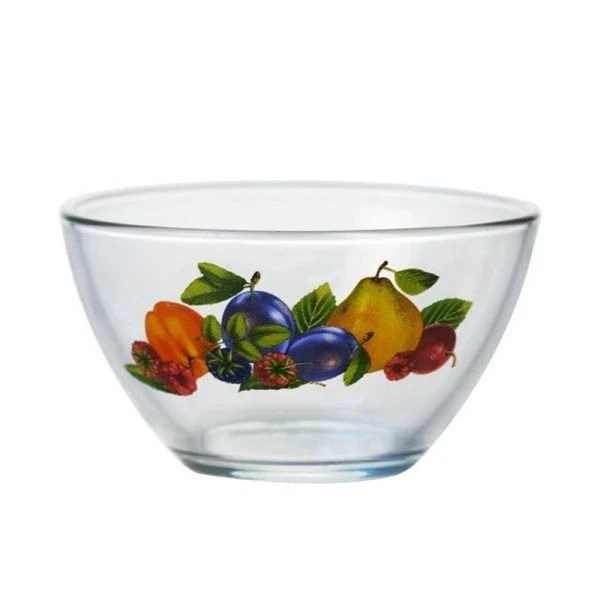 Салатник 250мл стекло Гладкий 07с1322ДЗ ФРУКТОВАЯ ФИЕРИЯ 2 (36)