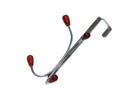 яяяВешалка на дверь 4 крючка вертикальная 9х18,5х8см JC-1167 (500)
