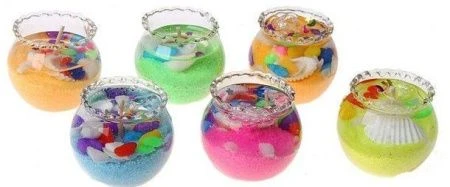 яяяСвеча гелевая h=4 (набор 6шт.) 217774