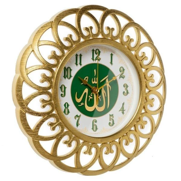 Часы настенные 30см пластик РУБИН Молитва золотой 3016-003 (10)