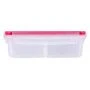 Контейнер пищевой 1л 20,1*13,1*6,4см пластик Экстра лок Bright с разделителями (12)