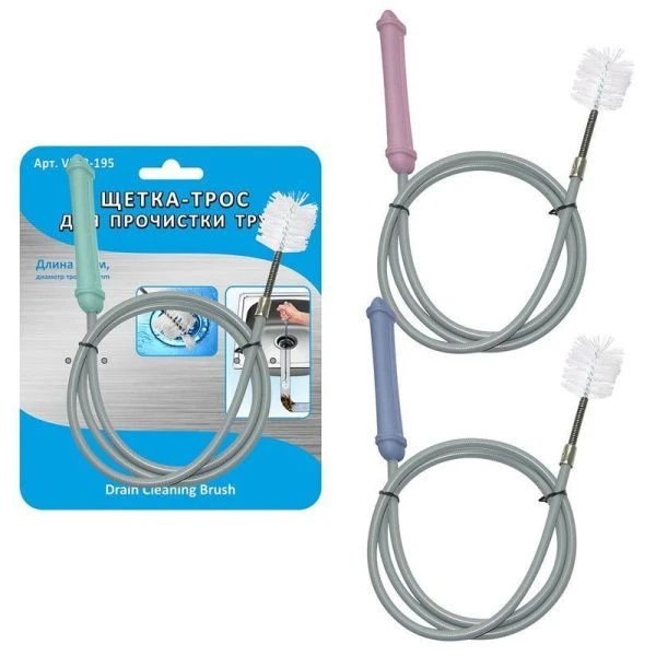 Трос сантехнический 1,2м d5,5мм металл/пластик (48)