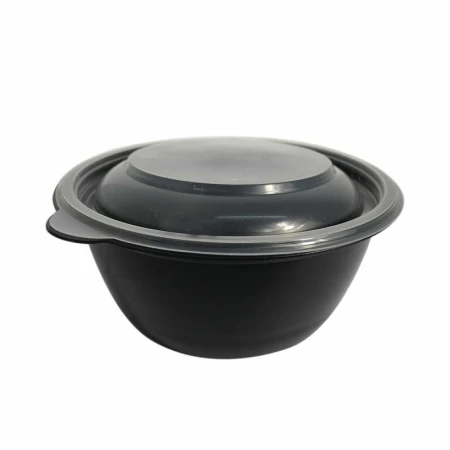 Контейнер одноразовый 500мл полистирол круглый черный суповой с крышкой К-144 ПП СтП (300) Контейнер одноразовый 500мл полистирол круглый черный суповой с крышкой К-144 ПП СтП (300)
