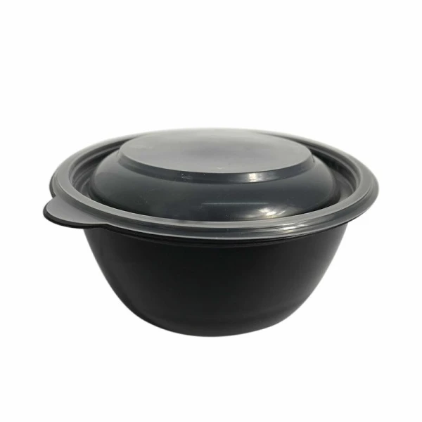 Контейнер одноразовый 500мл полистирол круглый черный суповой с крышкой К-144 ПП СтП (300) Контейнер одноразовый 500мл полистирол круглый черный суповой с крышкой К-144 ПП СтП (300)