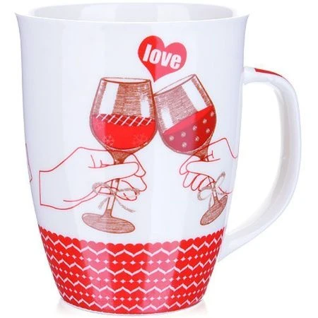 Кружка 340мл фарфор LOVE LR25974-3  (48)