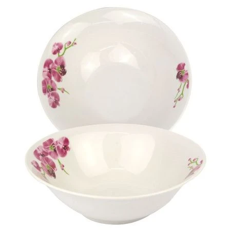 Салатник 550мл 18см фарфор ОРХИДЕЯ круглый (12/72)