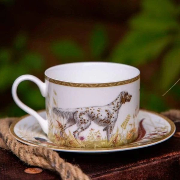 Чайный набор 12пр фарфор ОХОТА на 6 персон 300мл (8)