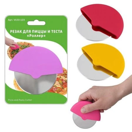 Нож для мучных изделий Роллер 9,5*8,5см нерж.сталь/пластик VL53-123 (12/144)
