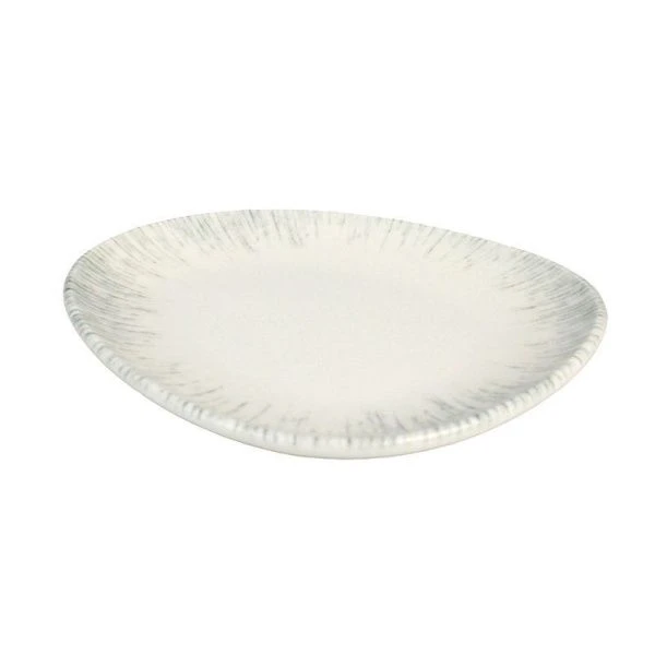 Тарелка мелкая 19см фарфор ИРИС СЕРЫЙ десертная ф. Ваго IRSVAO19DZ (12)