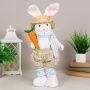 Украшение новогоднее Кролик-мальчик на телескопических ножках 34/55см пластик GH-19 (60)
