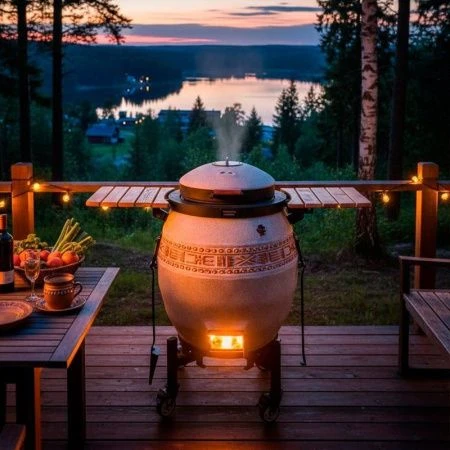 Тандыр 220л глина САРМАТ утепленный (1)