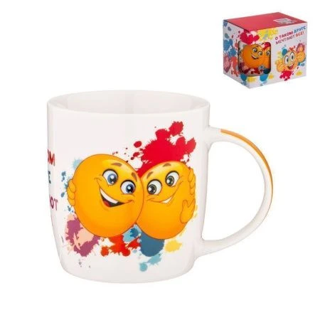 Кружка 380мл фарфор СМАЙЛ (36)