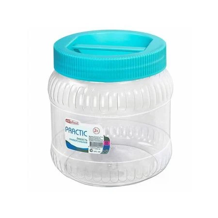 Банка ПЭТ 2л Practic круглая с ручкой (12)