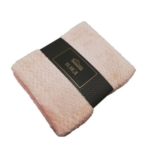 Плед 140*200 микрофибра Valira светло-бежевый