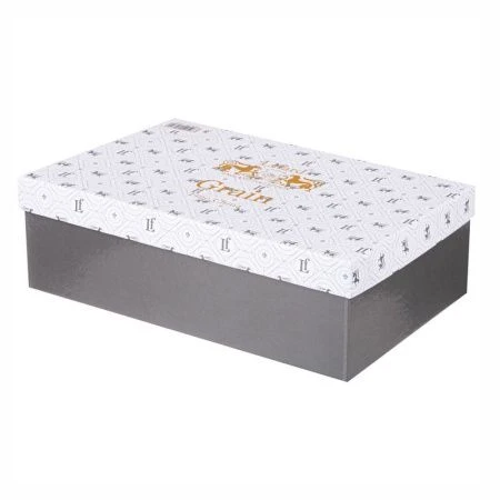 Чайный набор 4пр фарфор Grain lefard на 2 персоны 220мл серый (12)