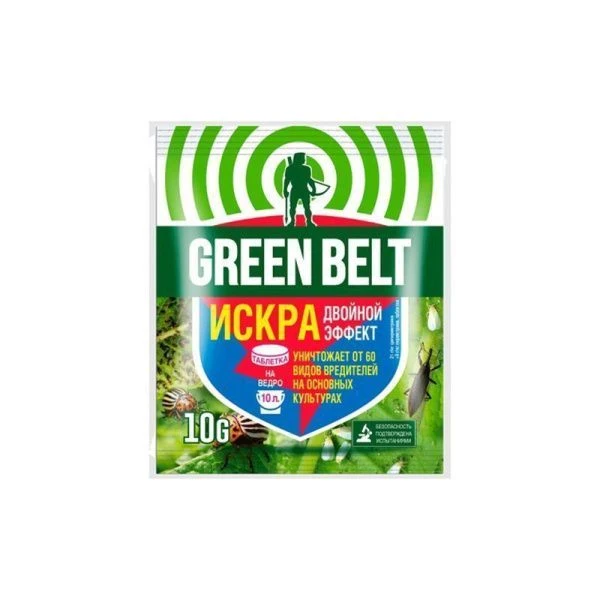 Искра Двойной Эффект 10г на 10л от комплекса вредителей GREEN BELT (350) Искра Двойной Эффект 10г на 10л от комплекса вредителей GREEN BELT (350)