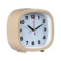 Будильник 12,5*10,5см кварц РУБИН Классика бежевый (20)