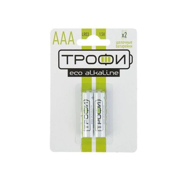 Батарейки набор 2шт Трофи LR03-2BL ECO (10/240)