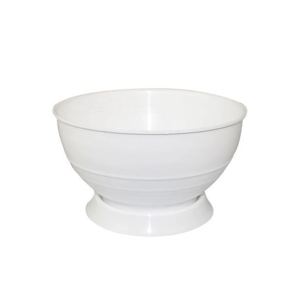 Вазон 2л пластик мрамор/белый Бр.8.28 (25)