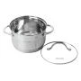 Кастрюля 2,9л нерж.сталь стекл.крышка 18см 7-слойное дно арт. 4718S (8)