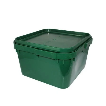 Куботейнер пластик 12л с крышкой 340*340*160мм цветной (1)