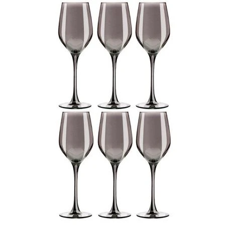 Бокалы для вина набор 6шт 270мл стекло СИЯЮЩИЙ ГРАФИТ (2)