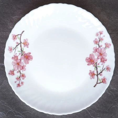 Тарелка мелкая 19см стеклокерамика САКУРА десертная LHP-75XN (7196) (6/72)