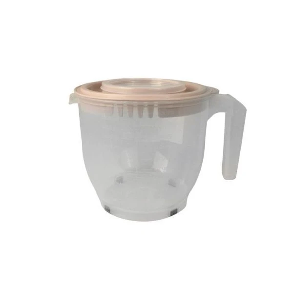 Емкость для миксера 170*170*161мм пластик пепельно-розовый (12) Емкость для миксера 170*170*161мм пластик пепельно-розовый (12)