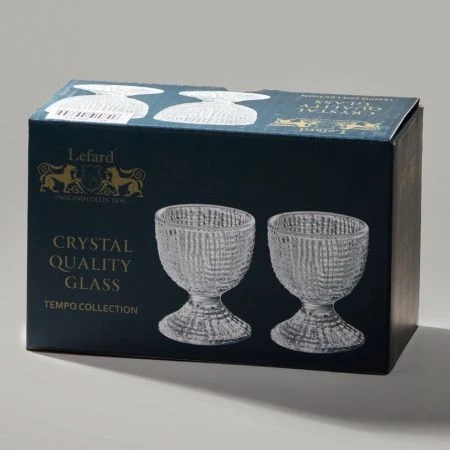 Набор подставок под яйцо 2шт 5,5*6см стекло Tempo (36)