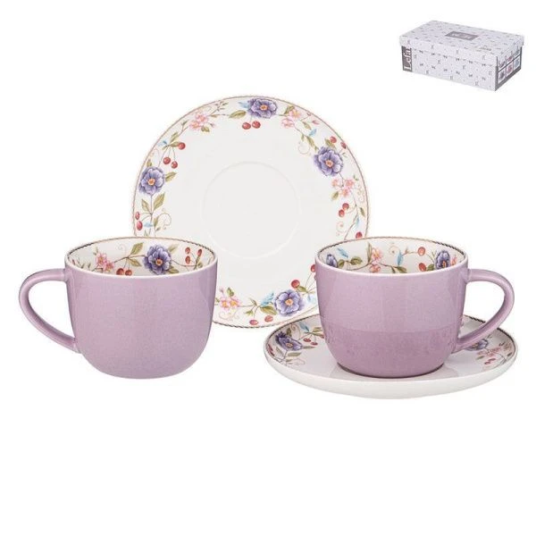 Чайный набор 4пр фарфор Blossom на 2 персоны 250мл (16)