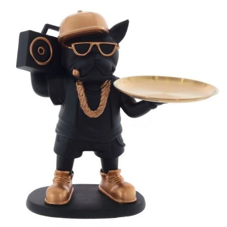 Подставка для мелочей Собака с подносом 26,5*16,5*26,5см металл (6)