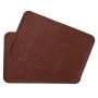 Салфетки сервировочные набор 2шт 45*30см ПВХ экокожа Magistro коричневый (30)
