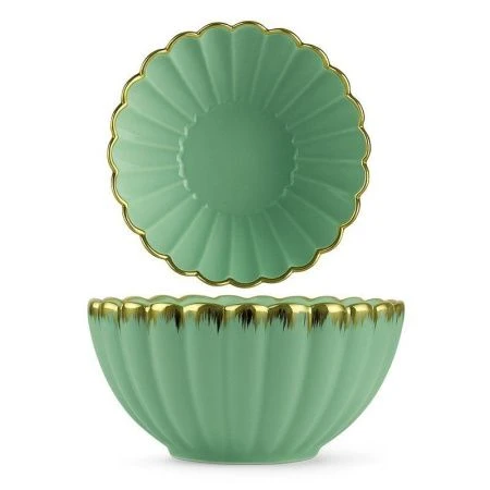 Столовый набор 39пр керамика RILEY мятный